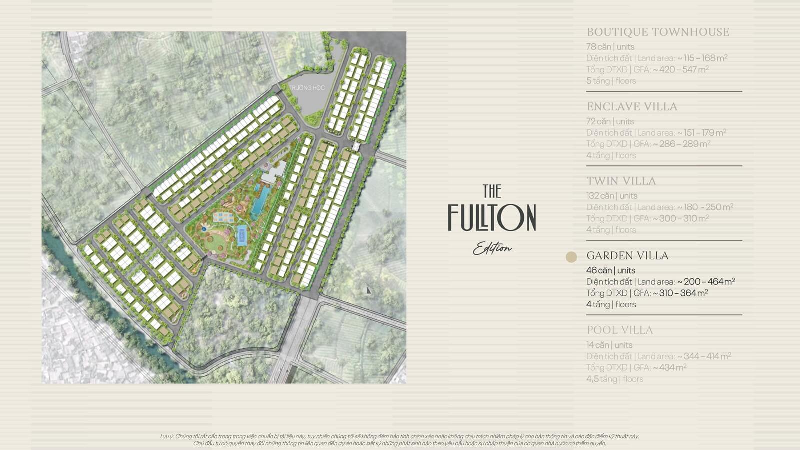 Vị trí Garden Villa The Fullton Edition CapitaLand Hưng Yên