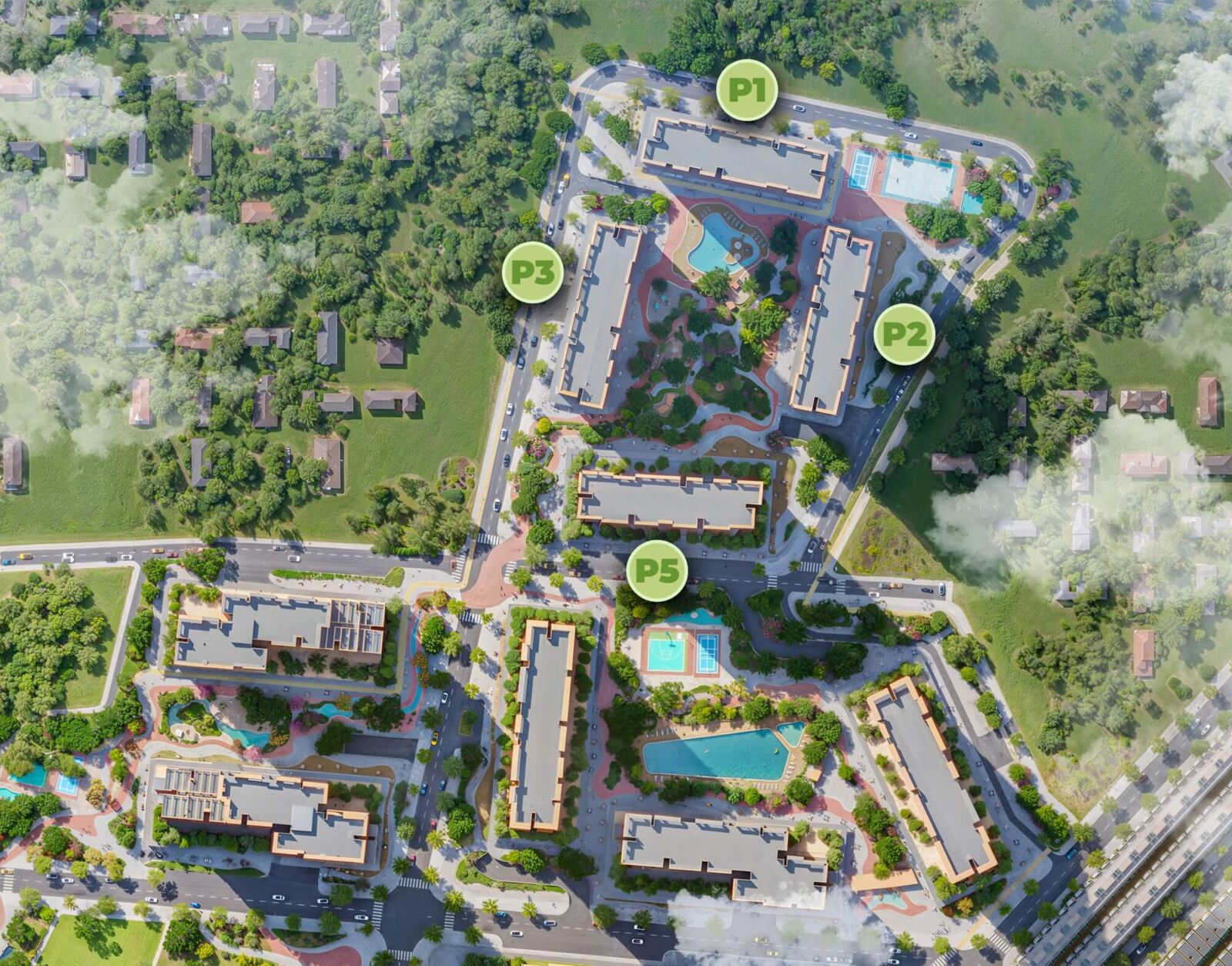 mặt bằng dự án the parkland ocean park 2