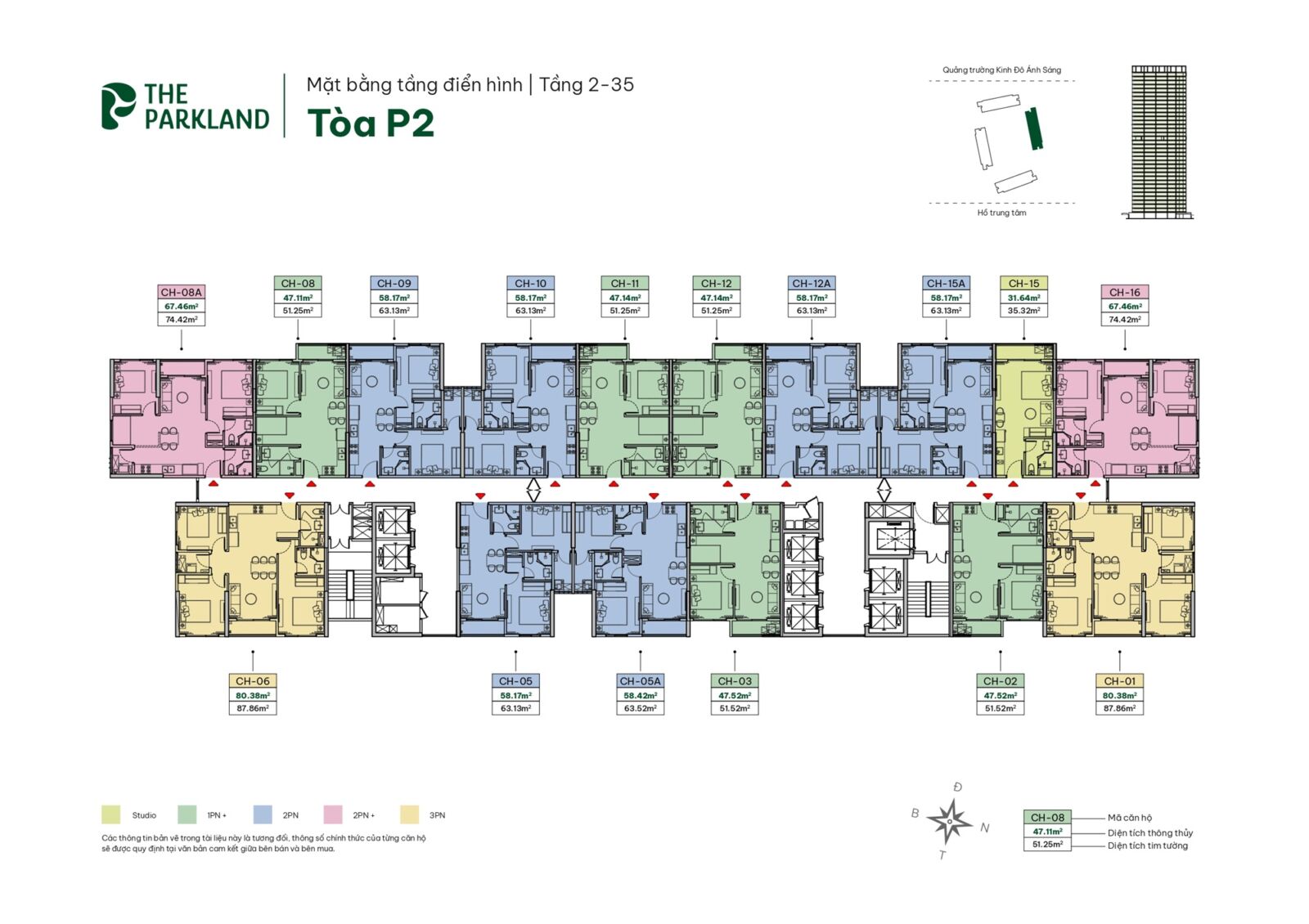 mặt bằng dự án the parkland ocean park 2