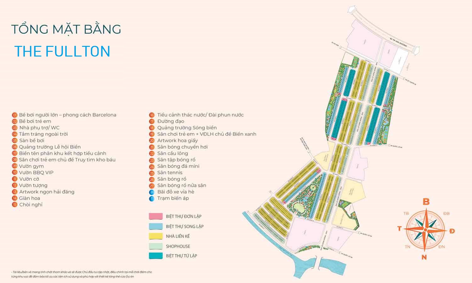 mặt bằng dự án the fullton capitaland vinhomes ocean park 3 văn giang hưng yên
