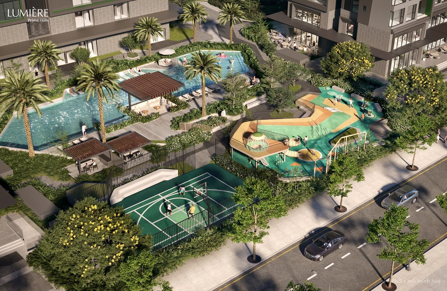 tiện ích dự án lumiere prime hills cổ loa