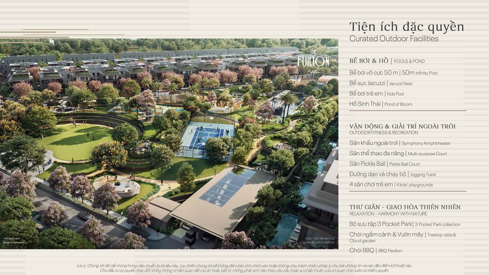 tiện ích dự án the fullton edition capitaland hưng yên